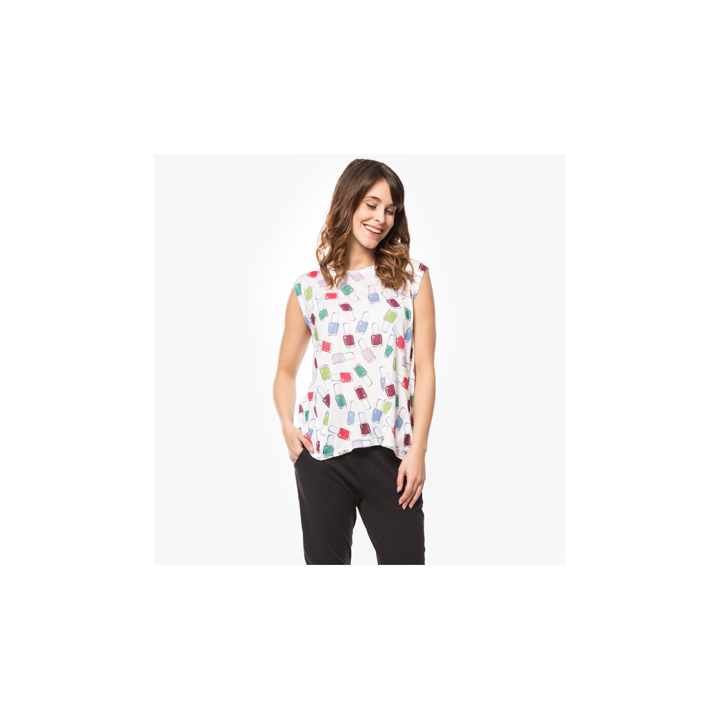 Koszulka damska LOTTO T-SHIRT GLOSS lo16tsd34001 kolor biały