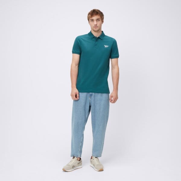 Koszulka polo męska REEBOK POLO BLAZE EMBROIDERED SS 100239708 kolor zielony