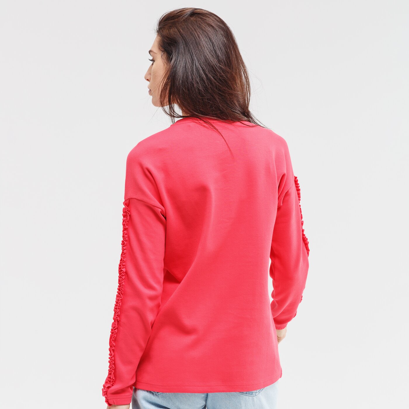 Bluza damska UP8 BLUZA RUFFLE up120bld26001 kolor różowy