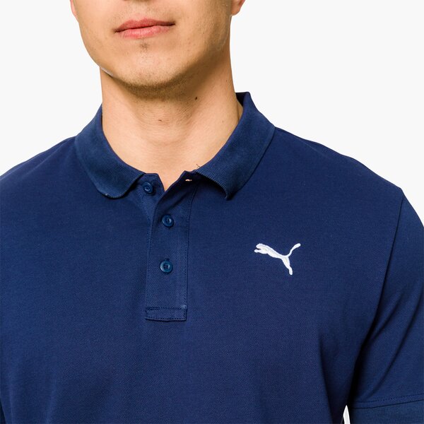 Koszulka polo męska PUMA POLO ESS PIQUE 83824806 kolor granatowy