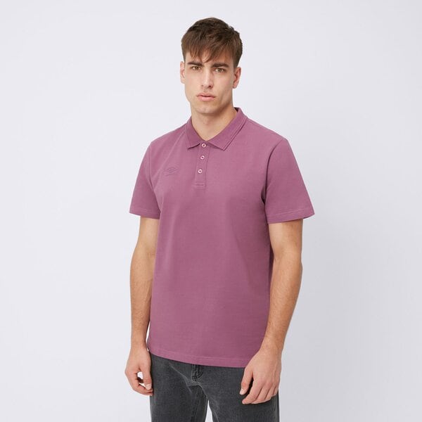 Koszulka polo męska UMBRO POLO STERLING ul124pom90009 kolor fioletowy