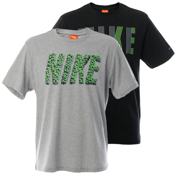 Koszulka męska NIKE T-SHIRT HS MENS GRAPHIC DOUBLE PACK #473380063 kolor multicolor