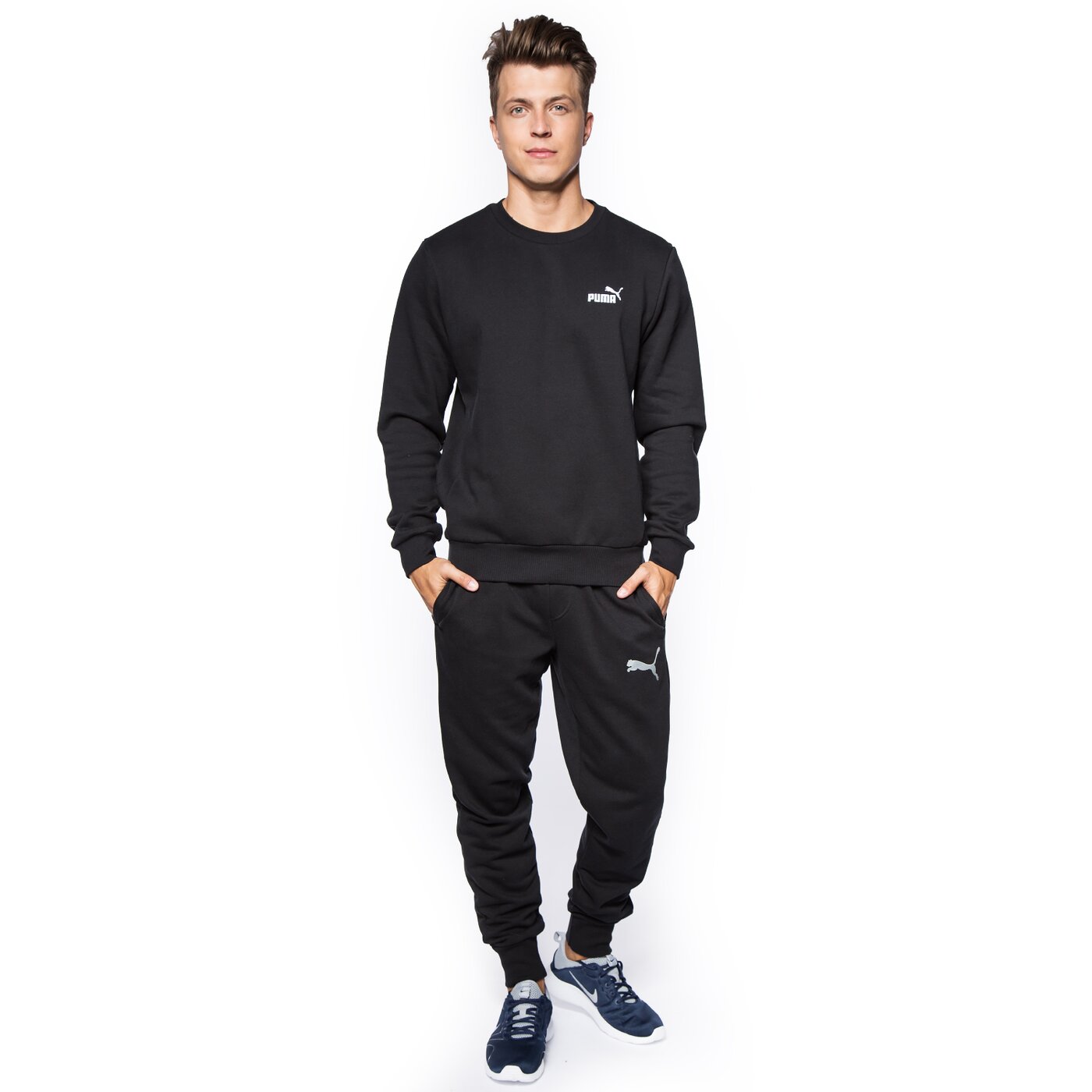 Bluza męska PUMA BLUZA REBEL CREW SWEAT FL 59013901 kolor czarny