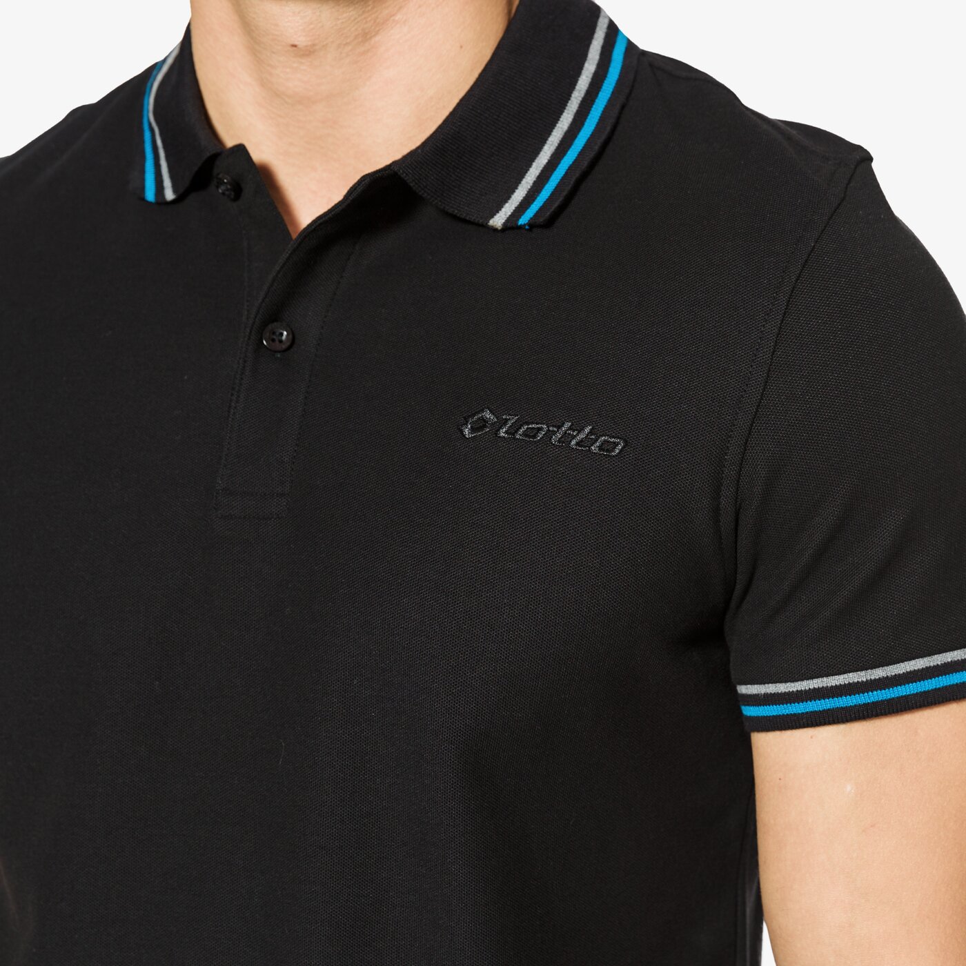 Koszulka polo męska LOTTO POLO L73 POLO PQ s9245 kolor czarny