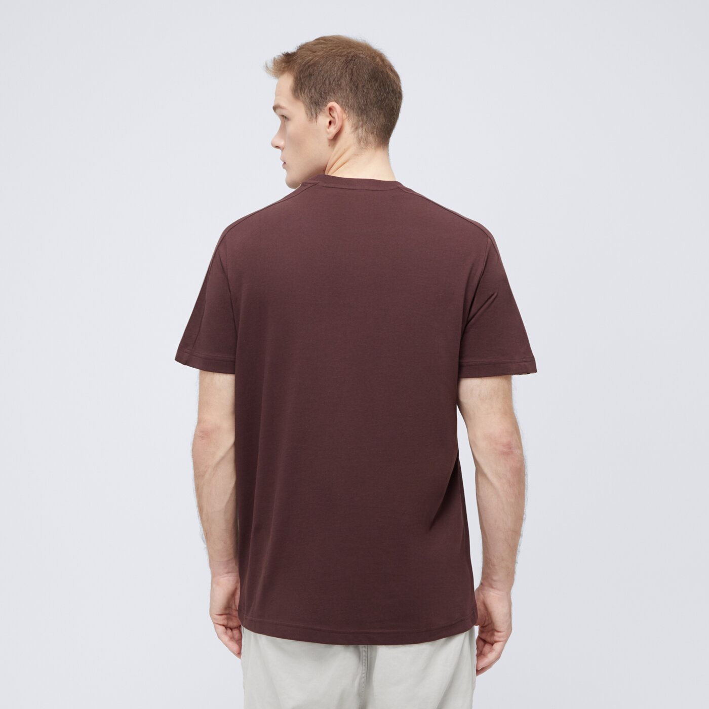 Koszulka męska ADIDAS T-SHIRT M 3S SJ T ix0158 kolor brązowy