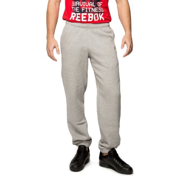 Spodnie dresowe męskie REEBOK SPODNIE EL CC FLC ab0170 kolor szary