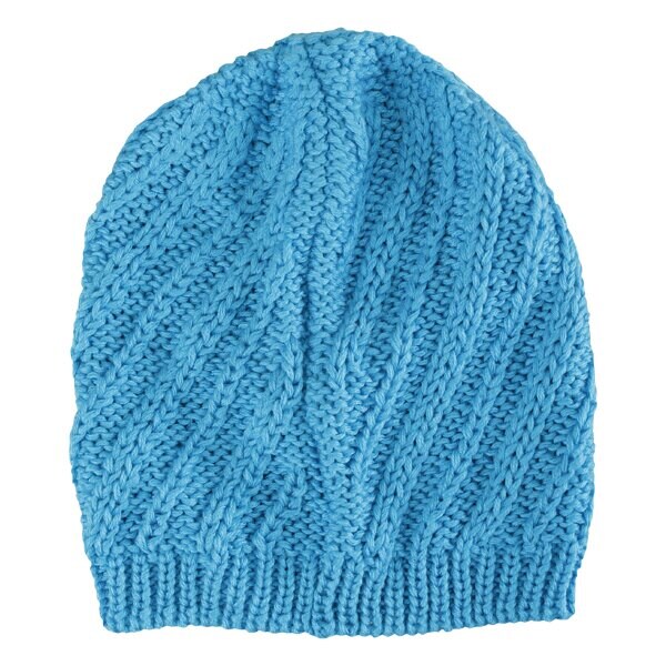 Czapka zimowa damska REEBOK CZAPKA Z OTM KNIT FEATHER BLUE w36728 kolor niebieski
