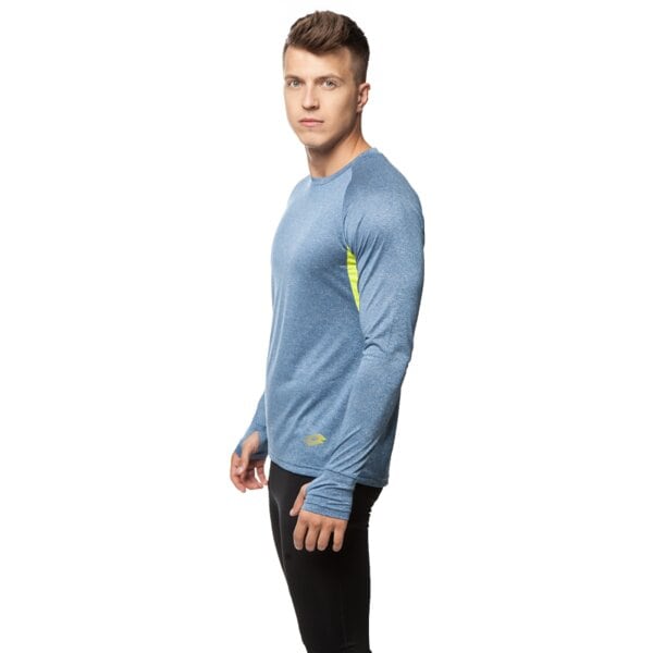 Koszulka męska LOTTO T-SHIRT LS FLASHRIDE r7545 kolor niebieski