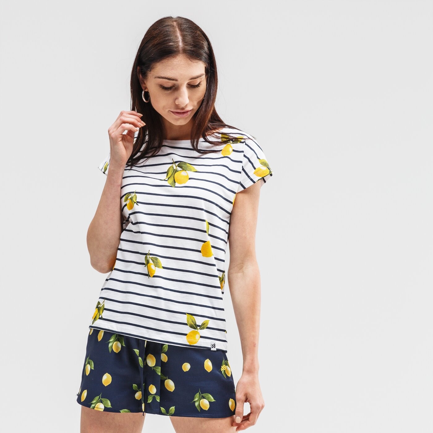 Koszulka damska UP8 T-SHIRT LEMONTREE up120tsd17001 kolor biały