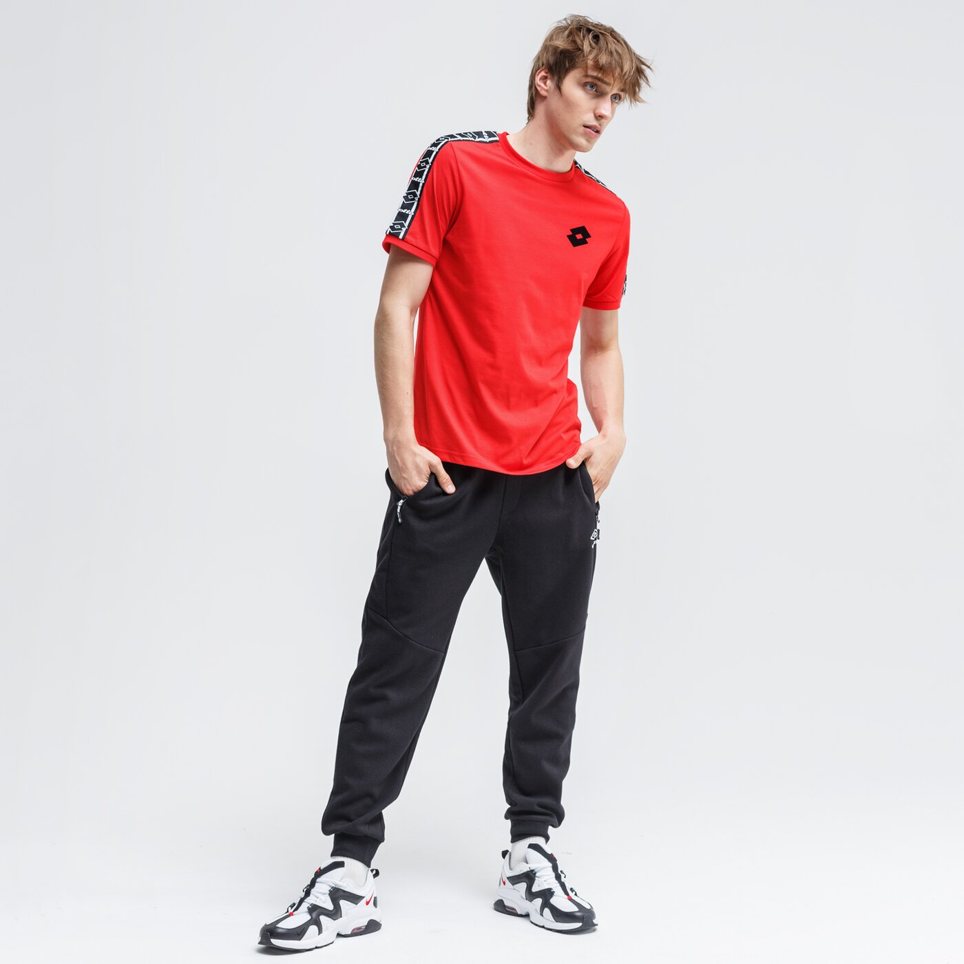 Spodnie dresowe męskie UMBRO SPODNIE ANDY ul320spm06001 kolor czarny