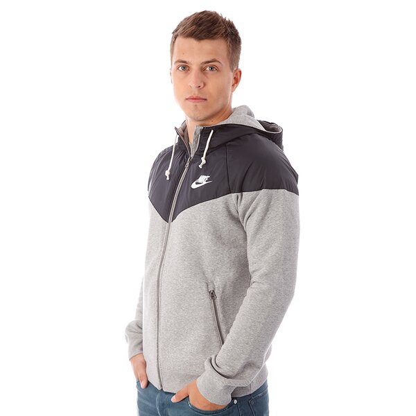 Bluza męska NIKE BLUZA RU OVERLAY FLEECE 546360060 kolor szary
