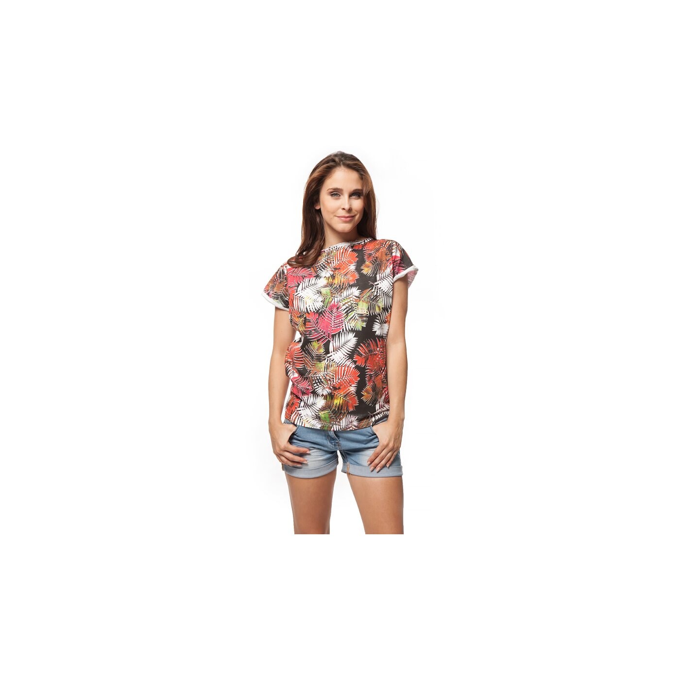 Koszulka damska FEEWEAR T-SHIRT ASTRIO fw15tsd30001 kolor multicolor