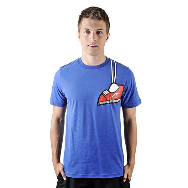 Koszulka męska UMBRO T-SHIRT SHOE GRAPHIC TEE TRUE BLUE SS 60949u6nc 