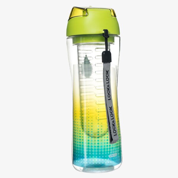 Damski LOCK&LOCK BIDON BUTELKA SPORTOWA Z WKŁADEM 650ML abf639ig kolor zielony