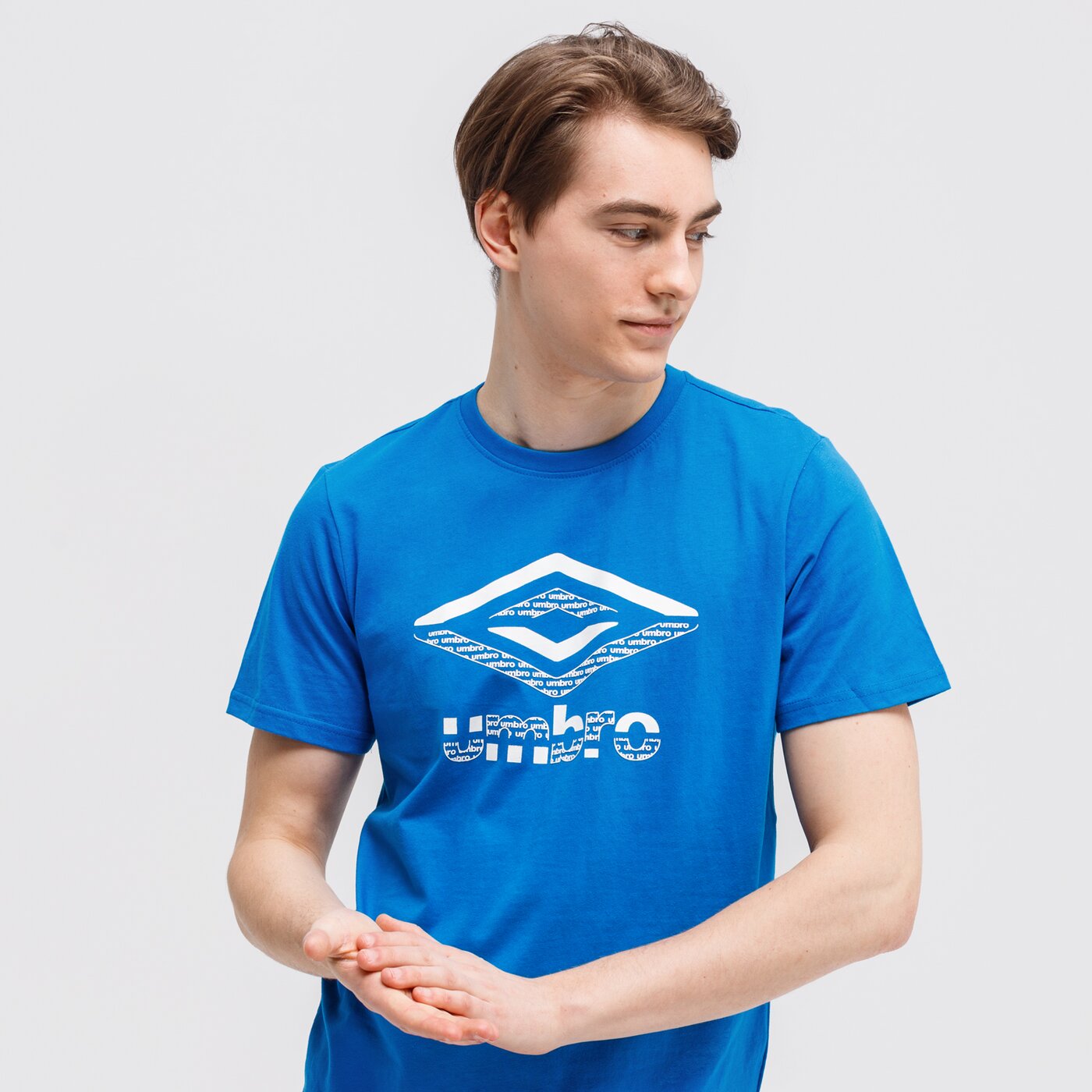 Koszulka męska UMBRO T-SHIRT JACUB ul121tsm80001 kolor niebieski
