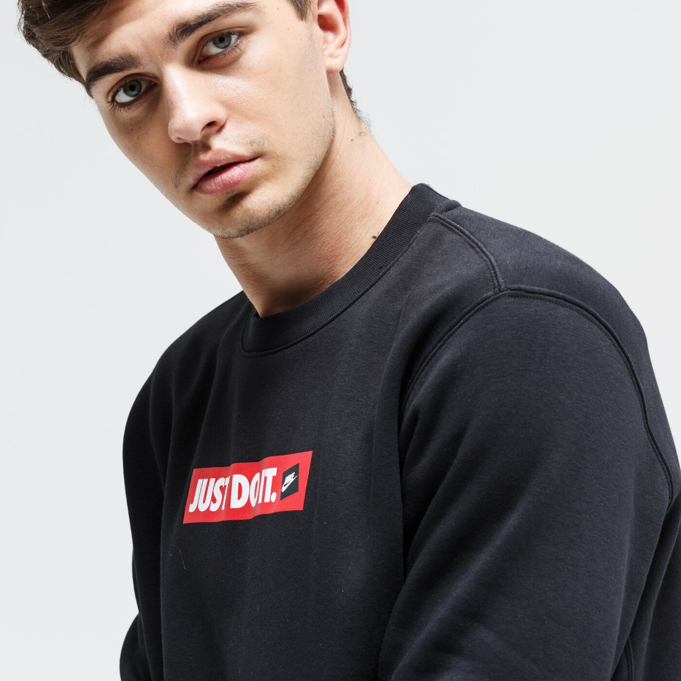 Bluza męska NIKE BLUZA M NSW JDI CRW FLC BSTR bv5089-010 kolor czarny