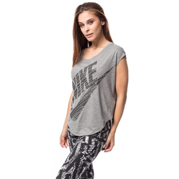 Koszulka damska NIKE T-SHIRT SIGNAL TEE 678393091 kolor szary