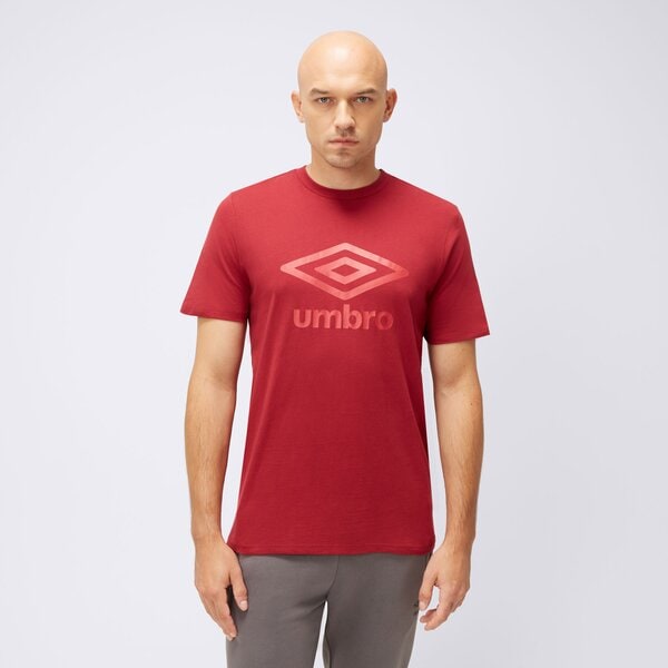 Koszulka męska UMBRO T-SHIRT LARGE LOGO 66413u-ltv kolor czerwony