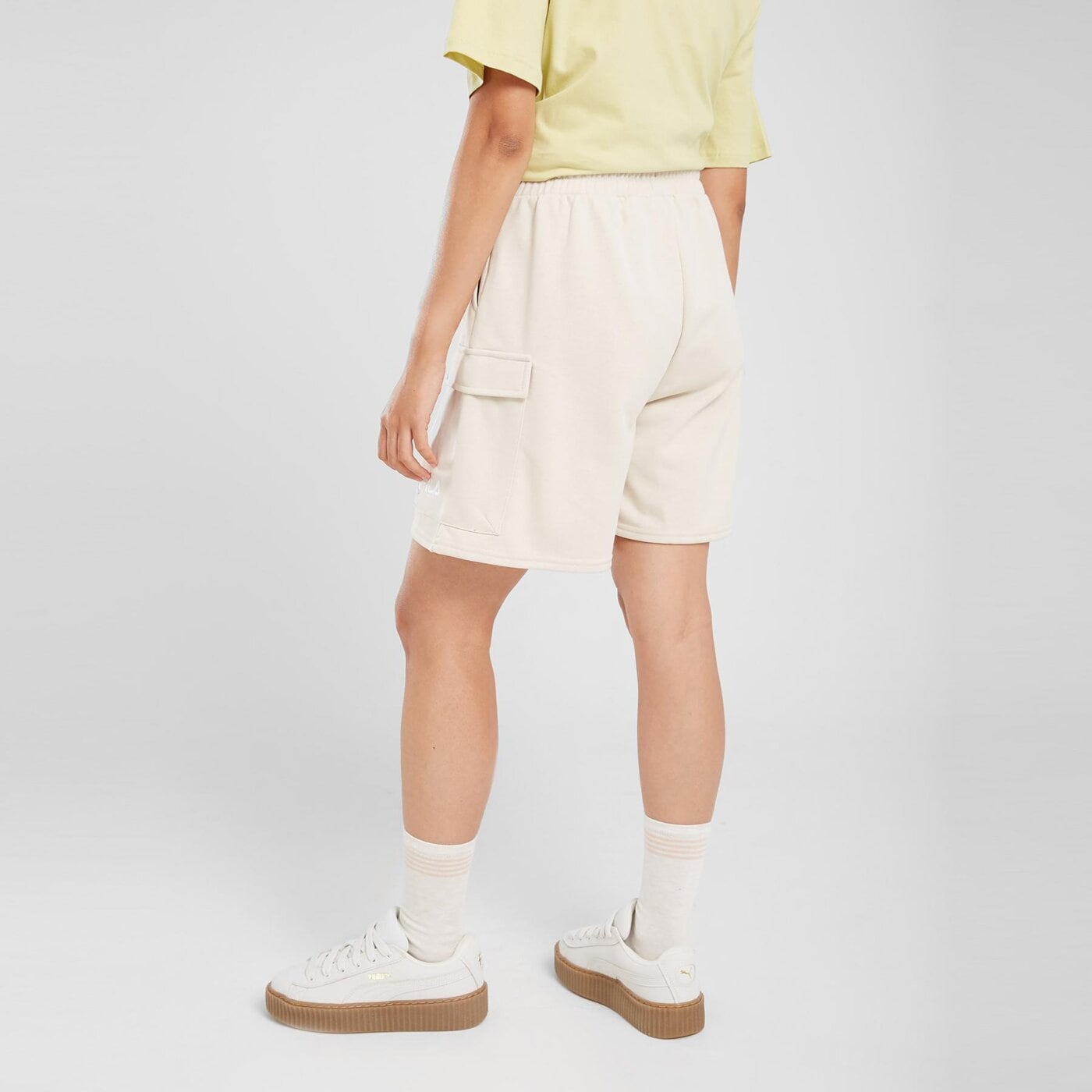 Spodenki damskie FILA SZORTY CORINE CRGO SHT STN ss24jdw010corinestn kolor beżowy