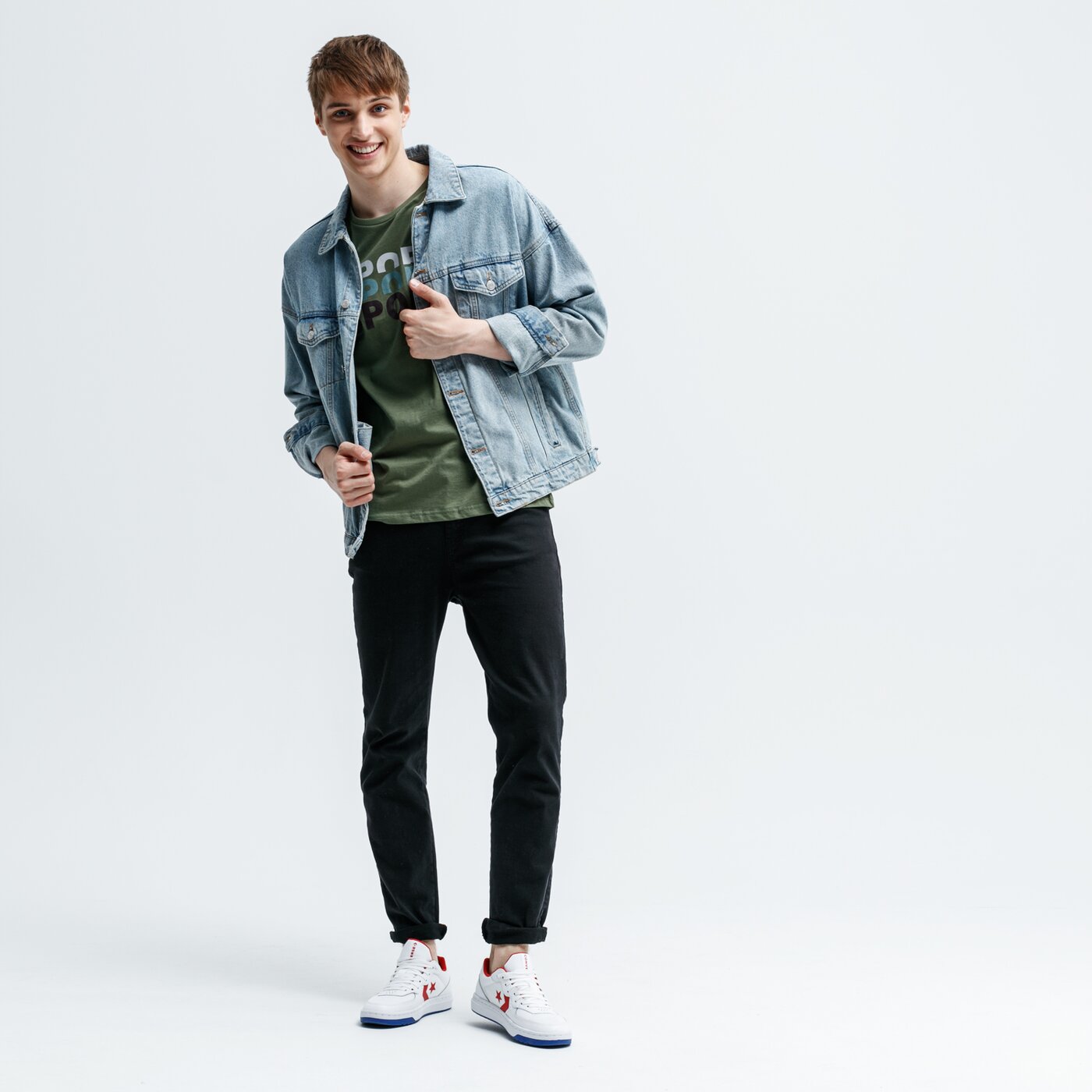 Koszulka męska LOTTO T-SHIRT EMILIANO lo39tsm43001 kolor khaki