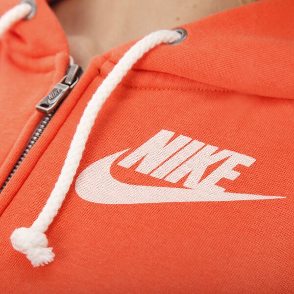 Bluza damska NIKE BLUZA NIKE RALLY FZ HOODY 585717801 kolor pomarańczowy