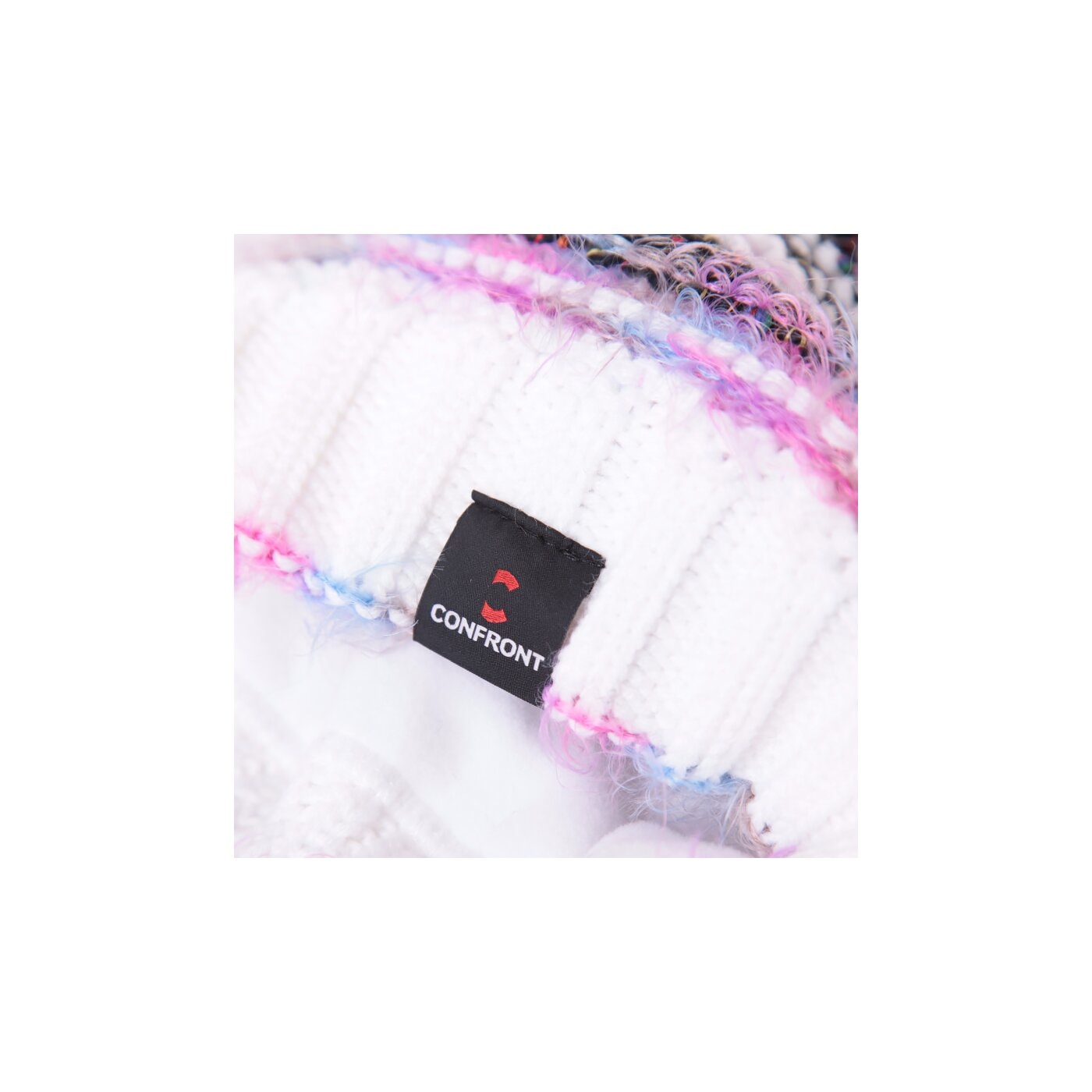 Czapka zimowa damska CONFRONT CZAPKA ZIMOWA NORA MULTIKOLOR nora kolor multicolor