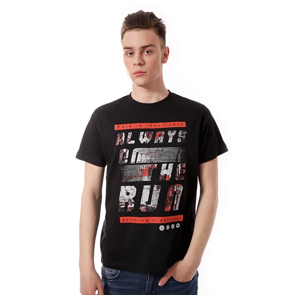 Koszulka męska CONFRONT T-SHIRT MARIANNO cf14tsmpr008 kolor czarny