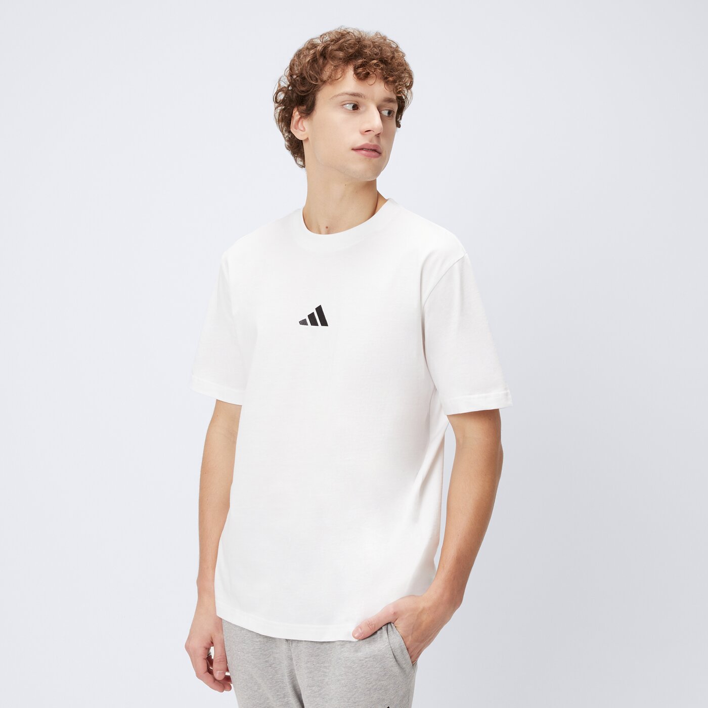 Koszulka męska ADIDAS T-SHIRT M SL SJ T jf1092 kolor biały