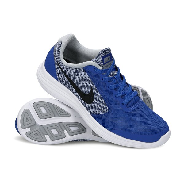 Buty do biegania dla dzieci NIKE REVOLUTION 3 (GS)  819413402 kolor niebieski