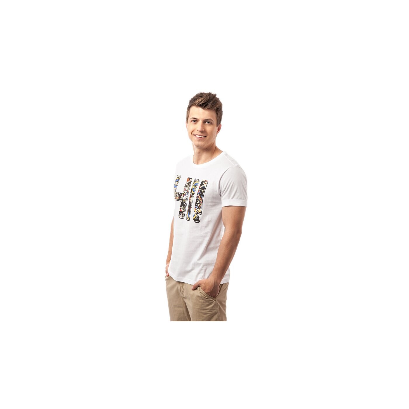Koszulka męska CONFRONT T-SHIRT HI cf15tsmpr007 kolor biały