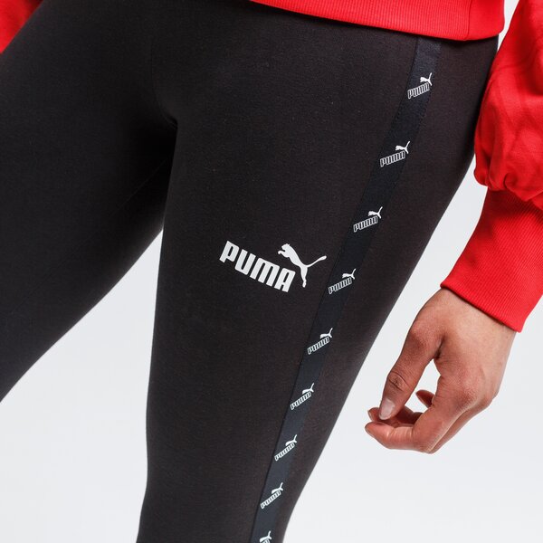 Spodnie dresowe damskie PUMA LEGGINGS TAPE 585849 01 kolor czarny