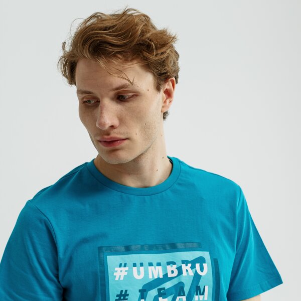 Koszulka męska UMBRO T-SHIRT SS GUFTER ul19tsm51001 kolor niebieski
