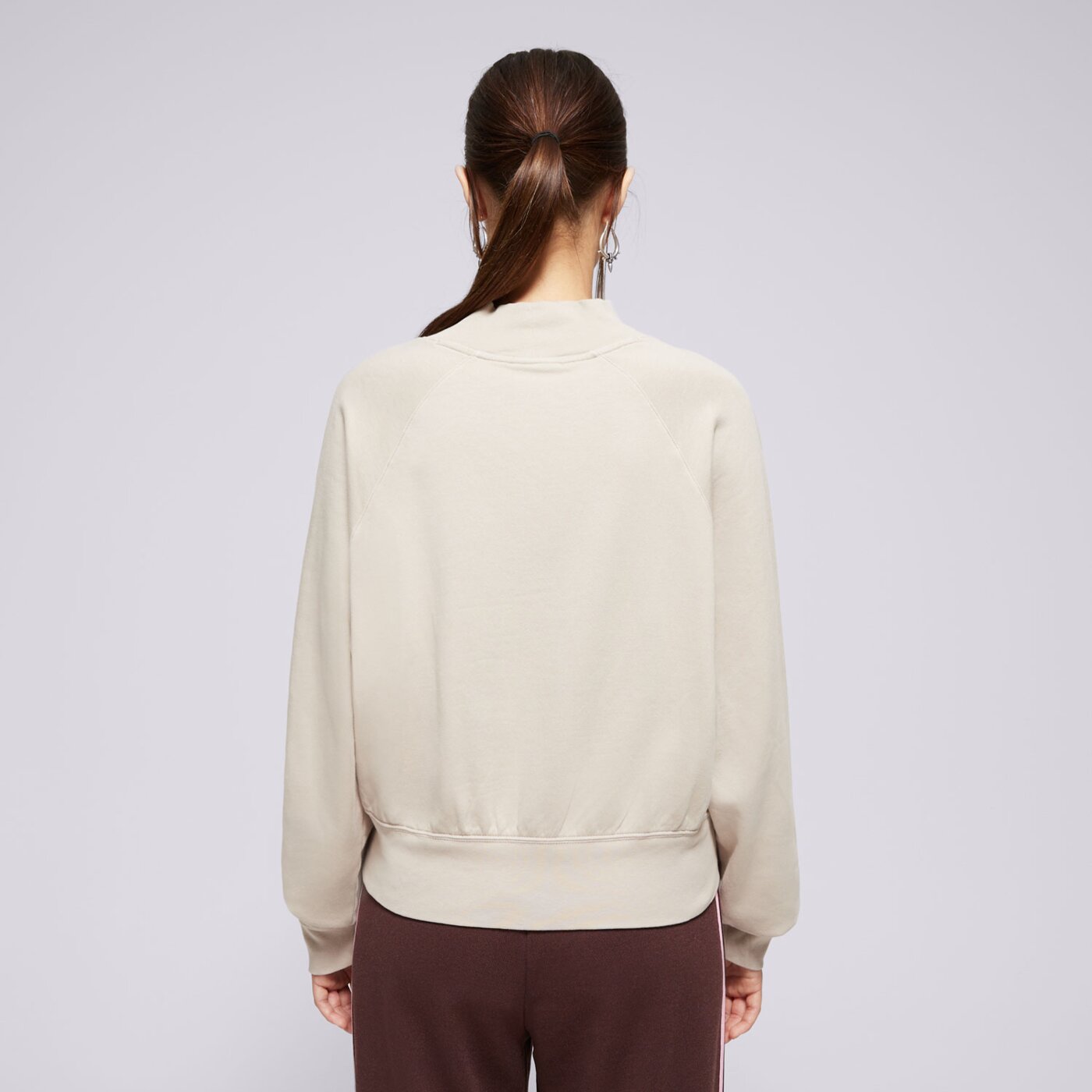 Bluza damska CHAMPION BLUZA MOCK TURTLE NECK SWEATSHIRT 117637ms016 kolor beżowy