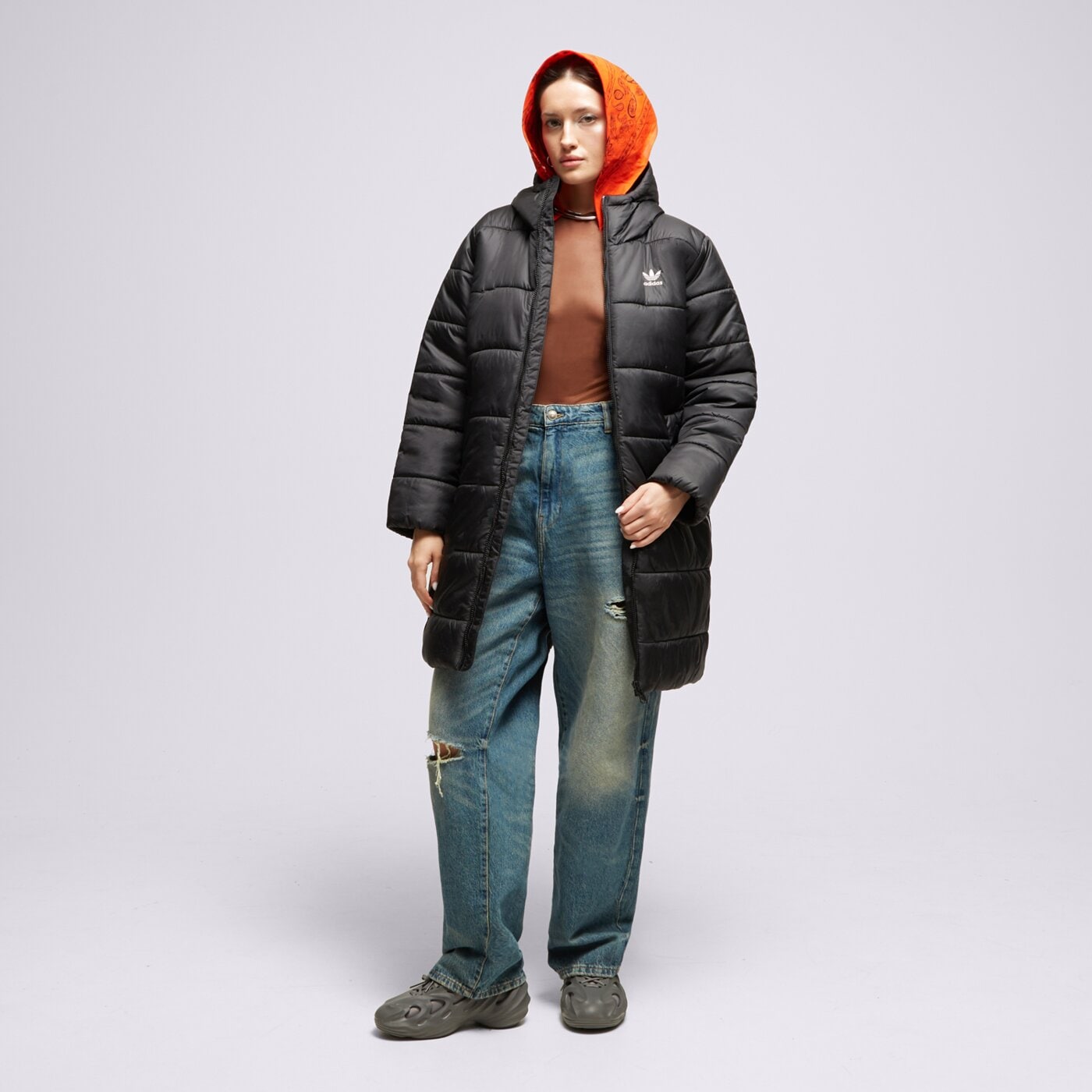 Kurtka zimowa damska ADIDAS KURTKA ZIMOWA ADICOLOR LONG ii8456 kolor czarny