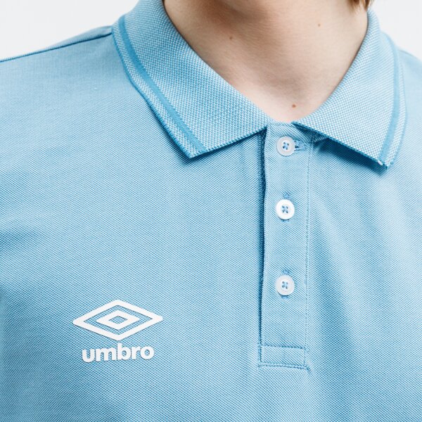 Koszulka polo męska UMBRO POLO CIRO ul121pom01001 kolor niebieski