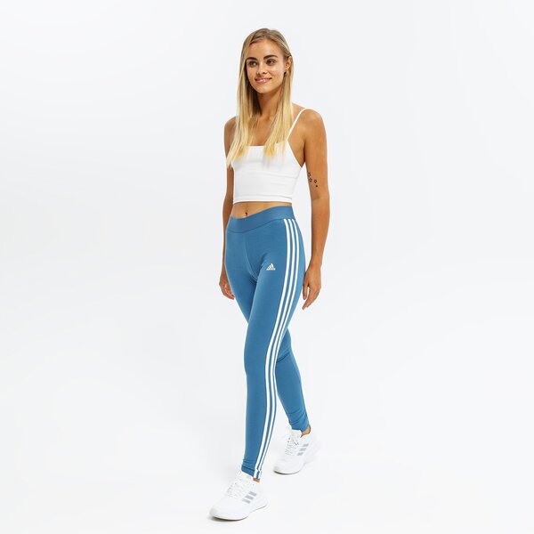 Spodnie dresowe damskie ADIDAS LEGGINGS W 3S hd1830 kolor niebieski