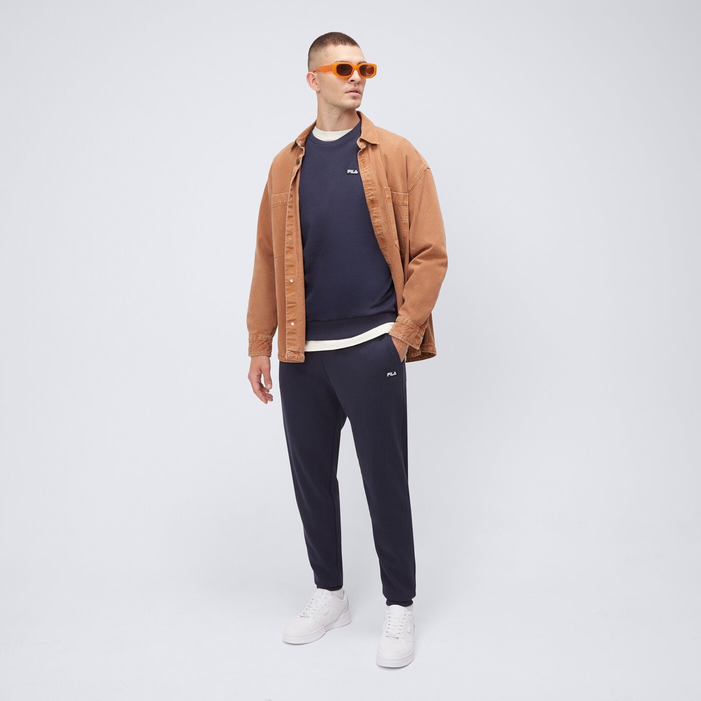 Bluza męska FILA BLUZA GARTH ss25spm058410 kolor granatowy