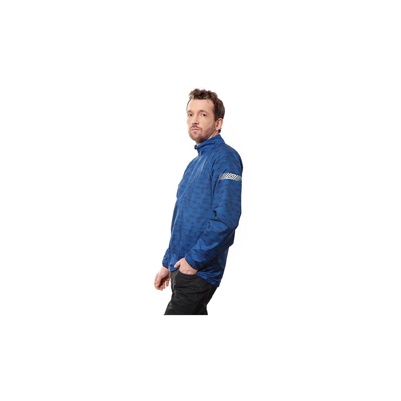 Kurtka przejściowa męska UMBRO KURTKA TRAINING SHOWER JACKET 62574u030 kolor granatowy