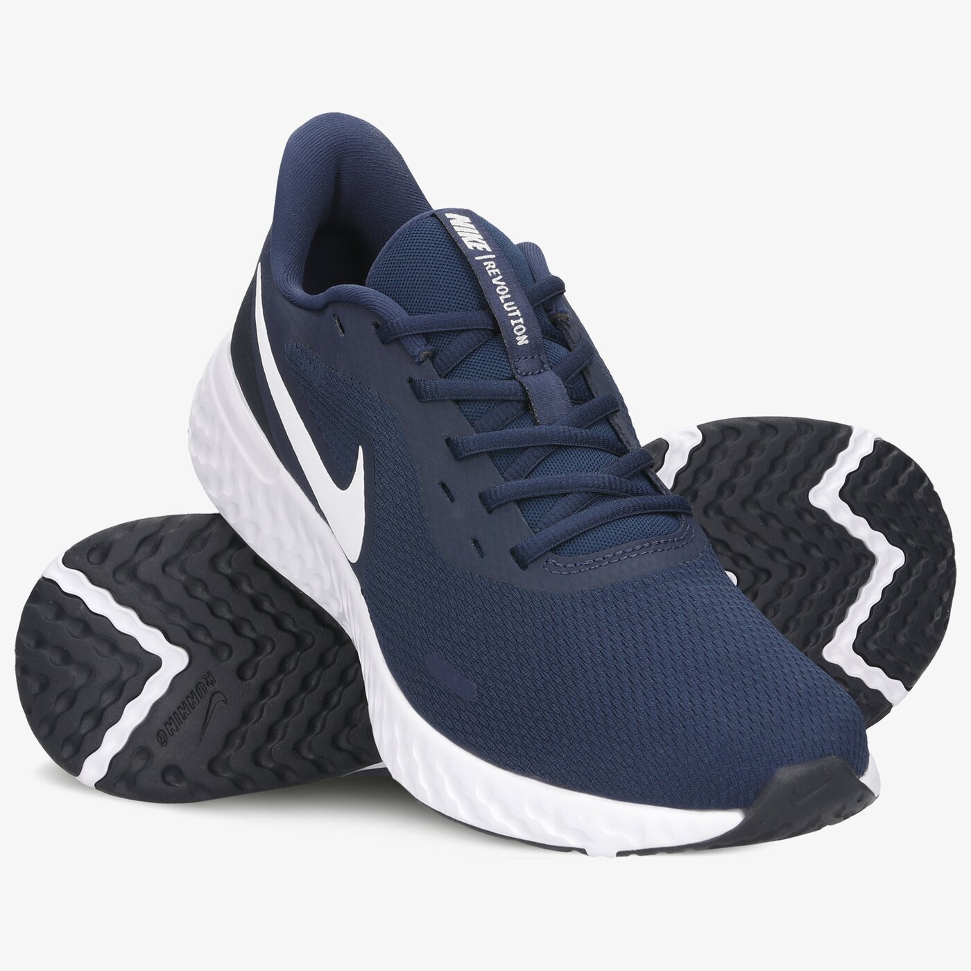 Buty do biegania męskie NIKE REVOLUTION 5 bq3204-400 kolor granatowy