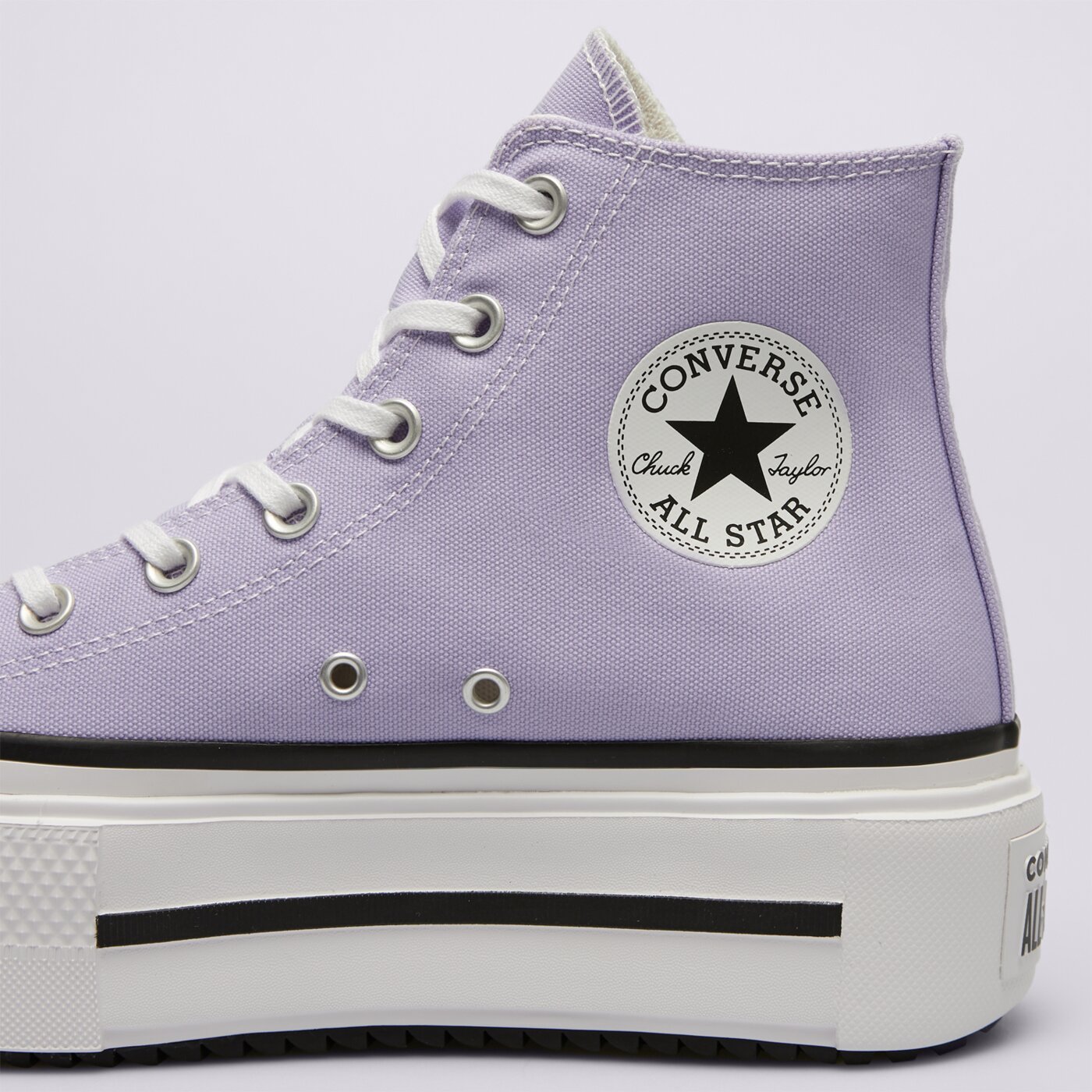Buty sportowe damskie CONVERSE CHUCK TAYLOR ALL STAR LIFT DOUBLE STACK a15206c kolor fioletowy