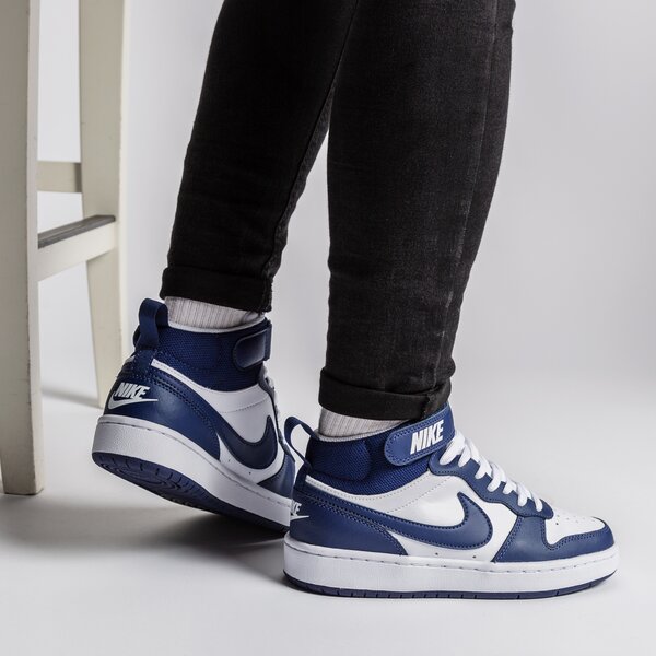 Buty dziecięce NIKE COURT BOROUGH MID 2 cd7782-107 kolor biały