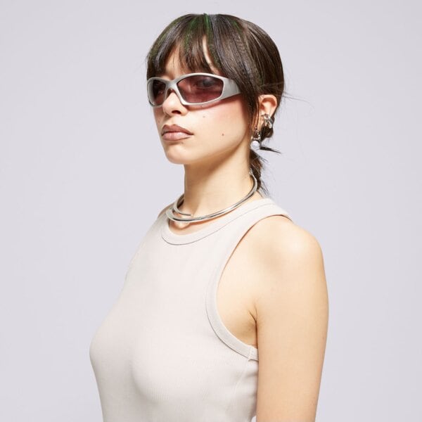 Top damski NEW BALANCE TANK LINEAR HERITAGE RIB KNIT RACER wt33536mnk kolor szary