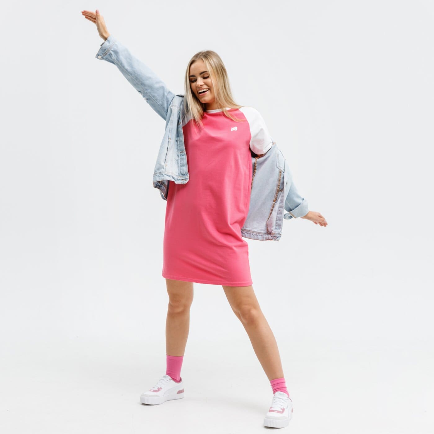 Sukienka damska UP8 SUKIENKA BONAIRE up121sud04001 kolor różowy