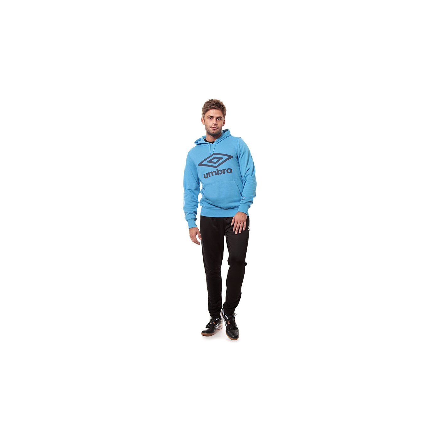 Bluza męska UMBRO BLUZA LARGE LOGO OH HOODED TOP 62583ucp1 kolor niebieski