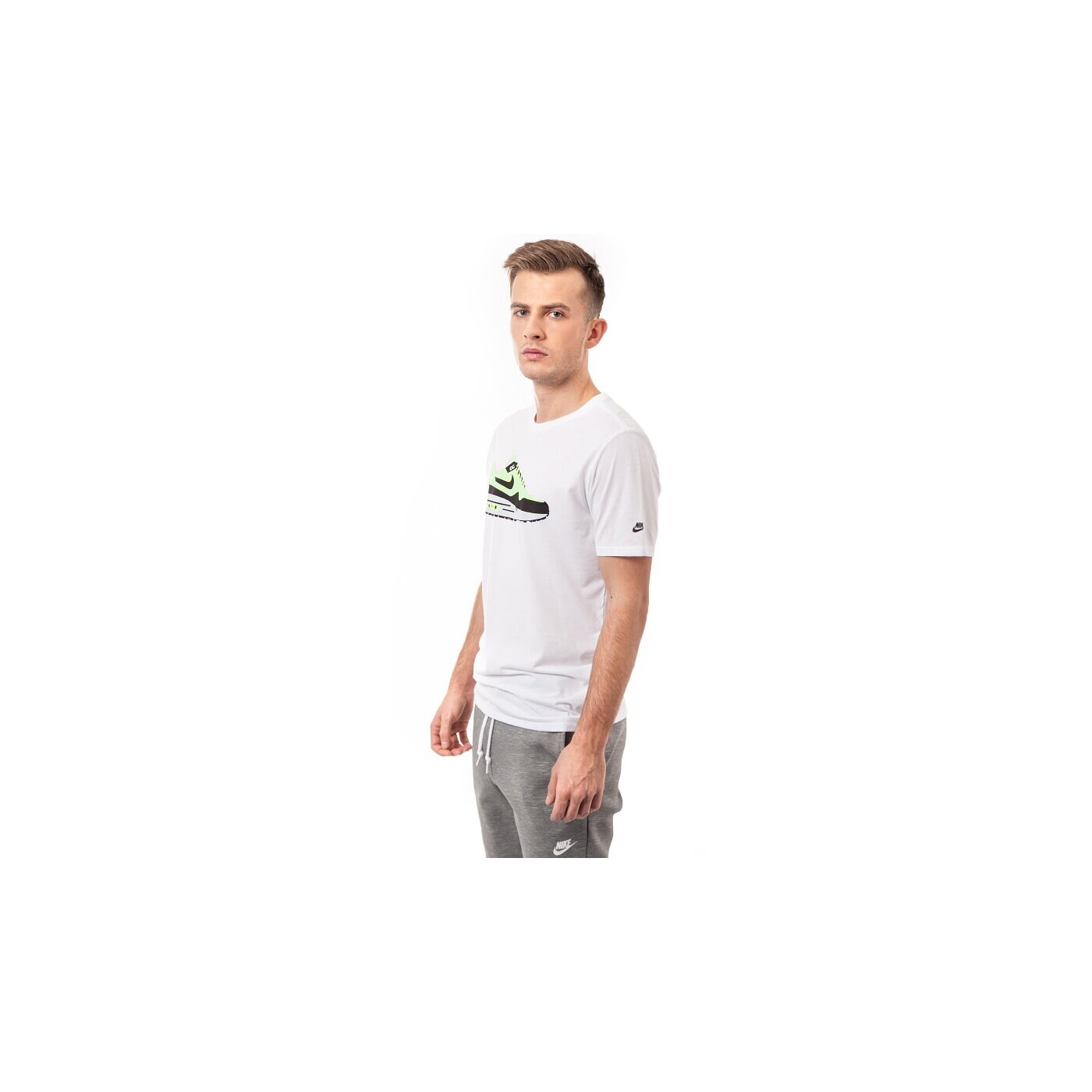 Koszulka męska NIKE T-SHIRT TEE-AIR MAX 644166100 kolor biały