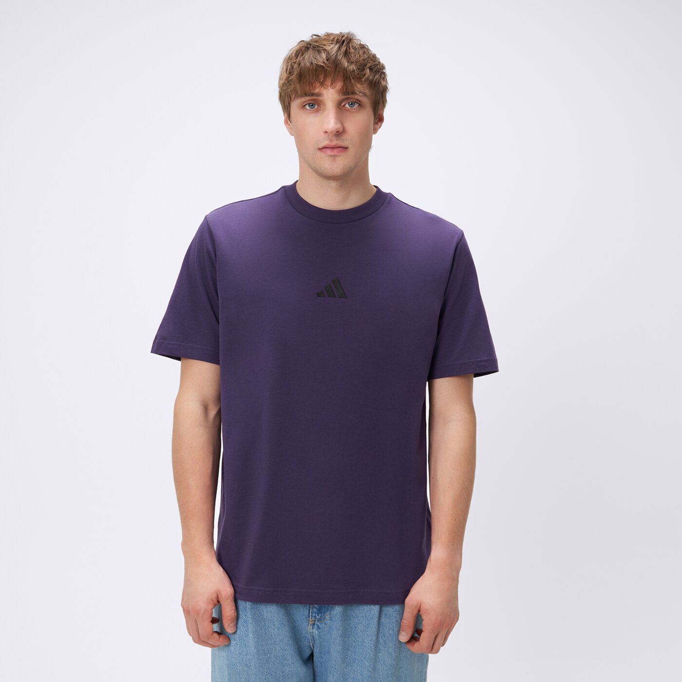 Koszulka męska ADIDAS T-SHIRT M SL SJ T jw6232 kolor fioletowy