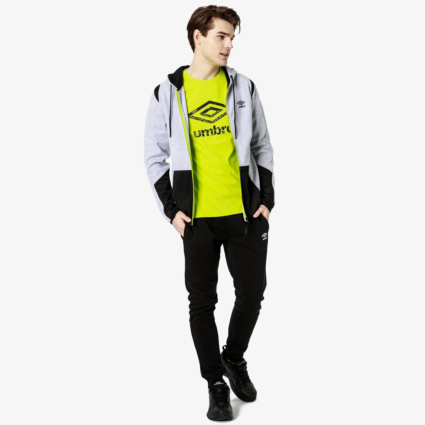 Bluza męska UMBRO BLUZA PLER ul19blm31001 kolor szary