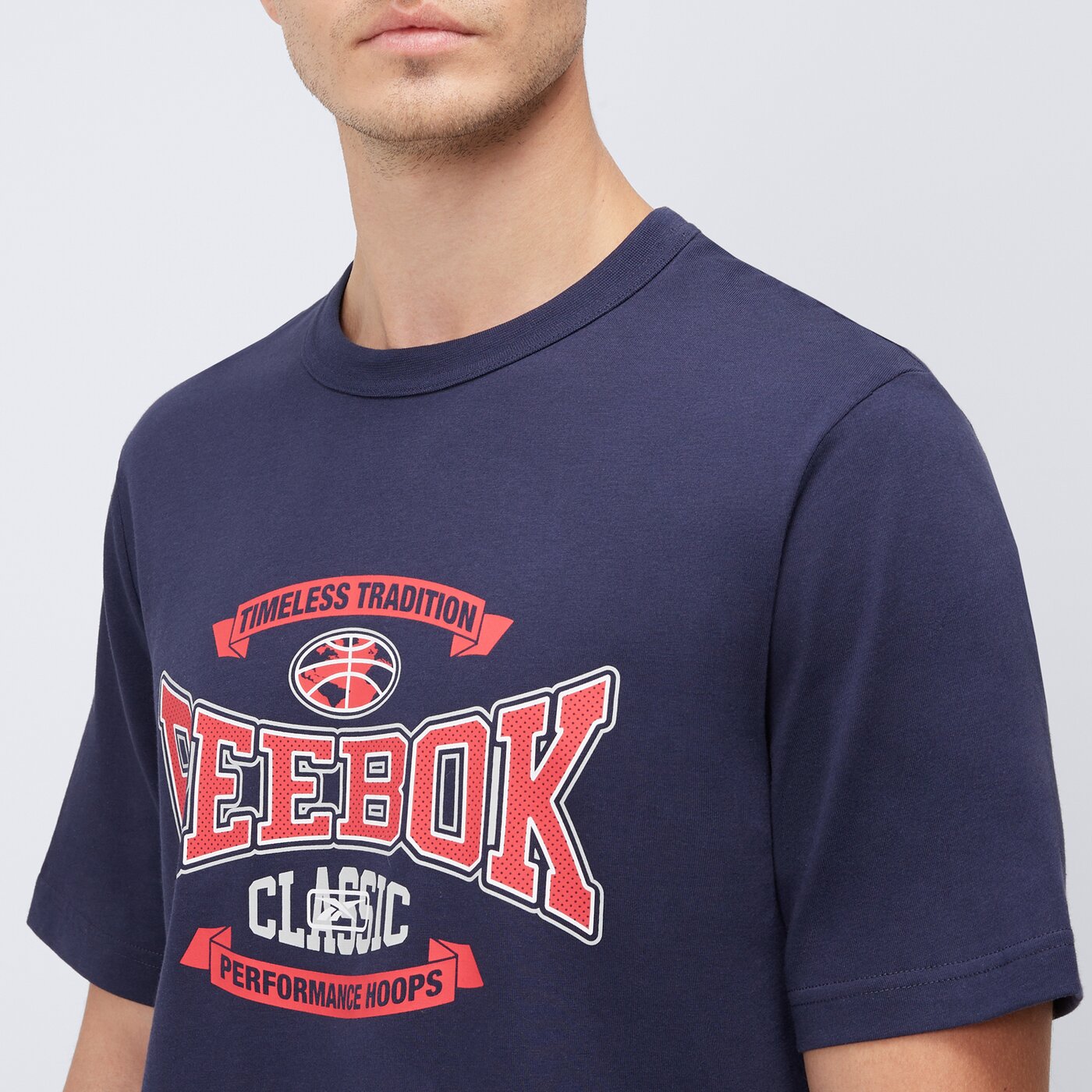 Koszulka męska REEBOK T-SHIRT GS HS TRADITION TEE 100220202 kolor granatowy