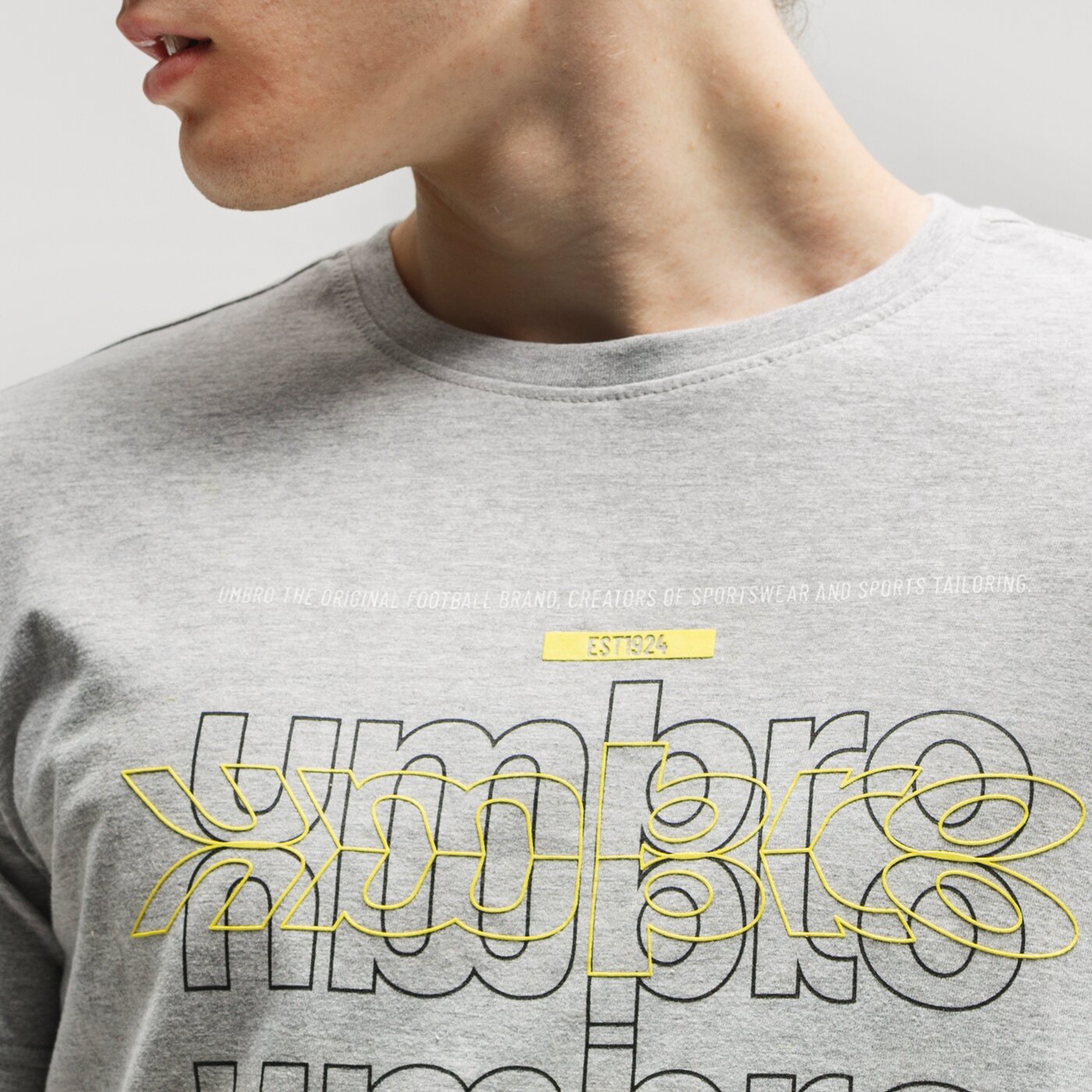 Koszulka męska UMBRO T-SHIRT LOUD ul120tsm28003 kolor szary