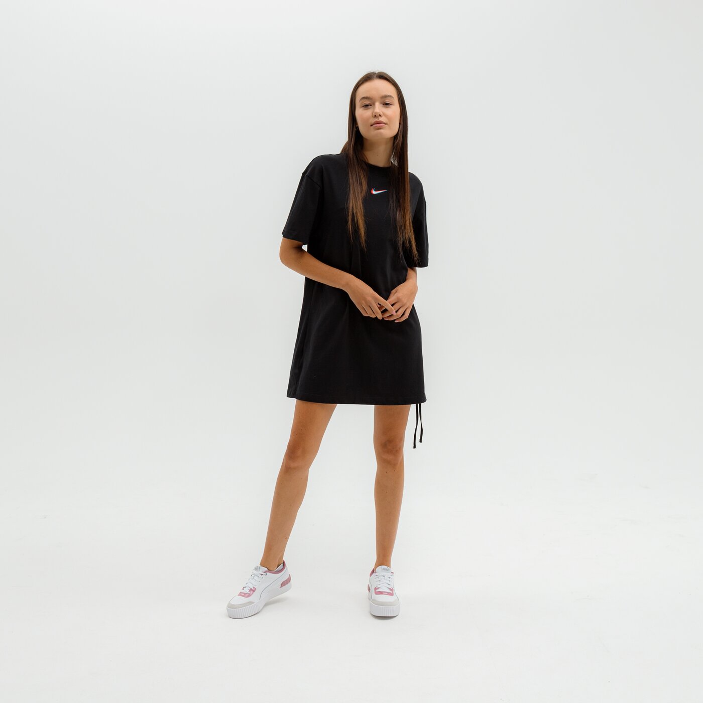 Sukienka damska NIKE SUKIENKA W NSW ESSNTL DRESS PRNT dj4123-010 kolor czarny